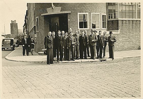 Bezoek van een delegatie Domaniale Mijn aan EMF Dordt (1946)