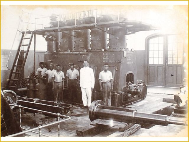 montage machine elektrische centrale java met heemaf 1928b
