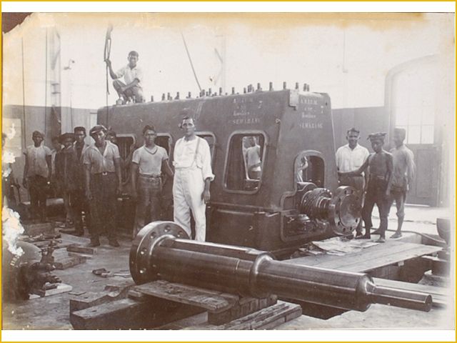 montage machine elektrische centrale java met heemaf 1928c