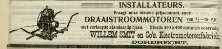 Advertentie Willem Smit Dordrecht 1914
