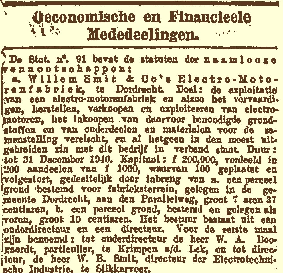 Oprichting EMF Dordt 19-04-1911