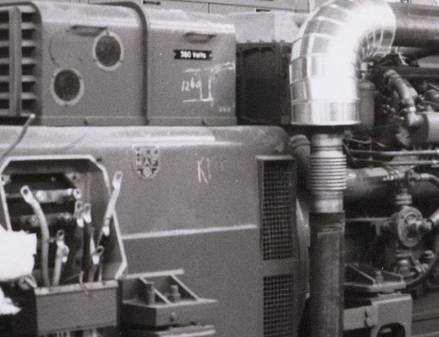 Aanleg stoomturbine door de Heemaf (1968)