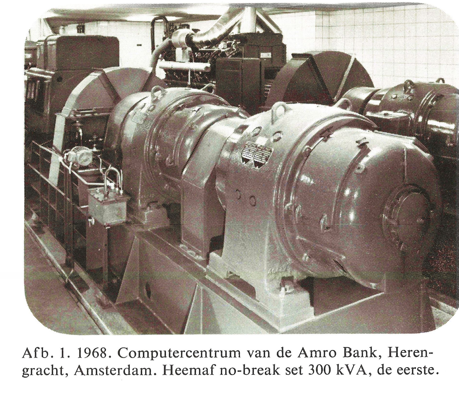 No-break installatie ABN in 1968