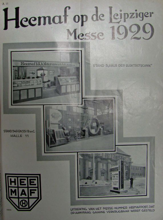 Heemaf Leipziger Messe 1929