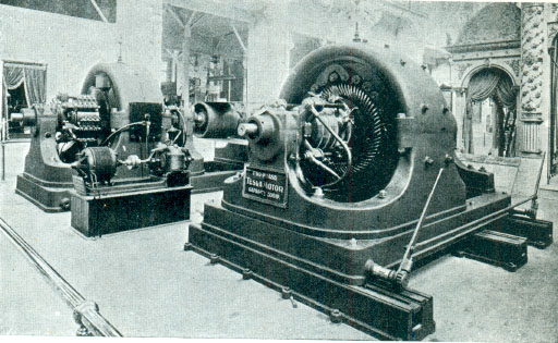 Tesla polyphase AC 500hp generator at 1893 exposition