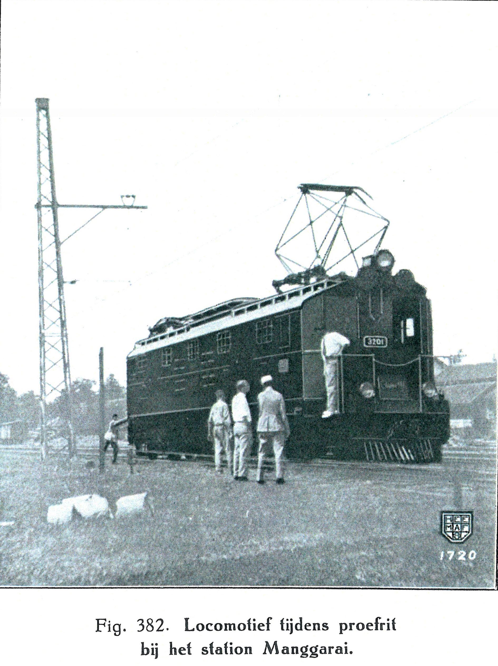Eerste elektrische locomotief voor Nederlands Indië (1926)